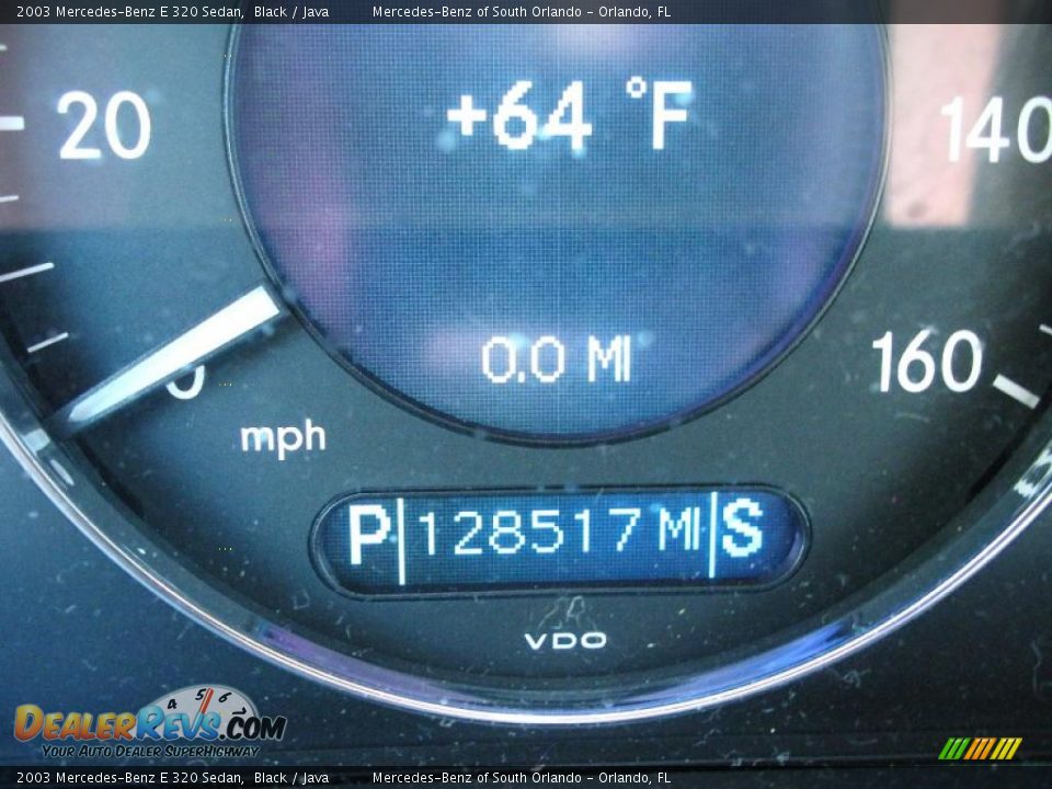 2003 Mercedes-Benz E 320 Sedan Black / Java Photo #21