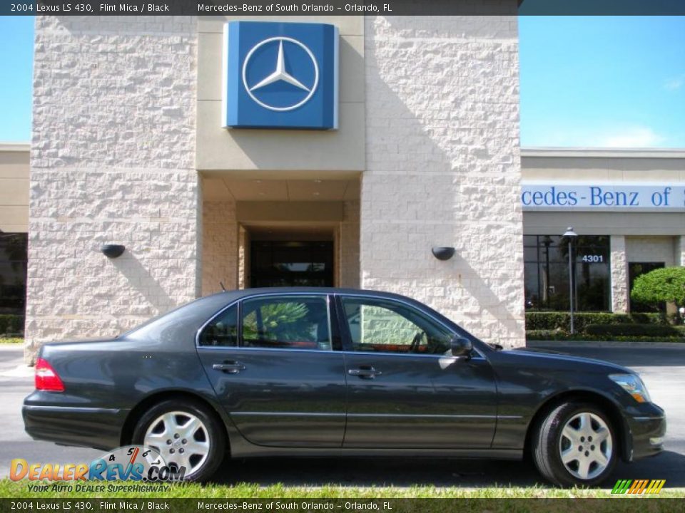 2004 Lexus LS 430 Flint Mica / Black Photo #4