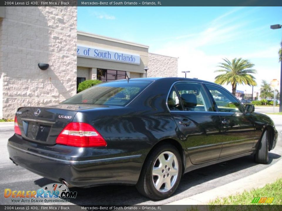 2004 Lexus LS 430 Flint Mica / Black Photo #5