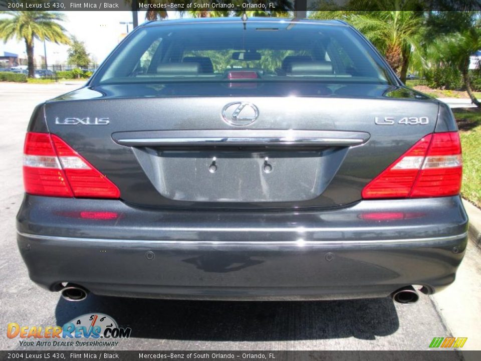2004 Lexus LS 430 Flint Mica / Black Photo #6