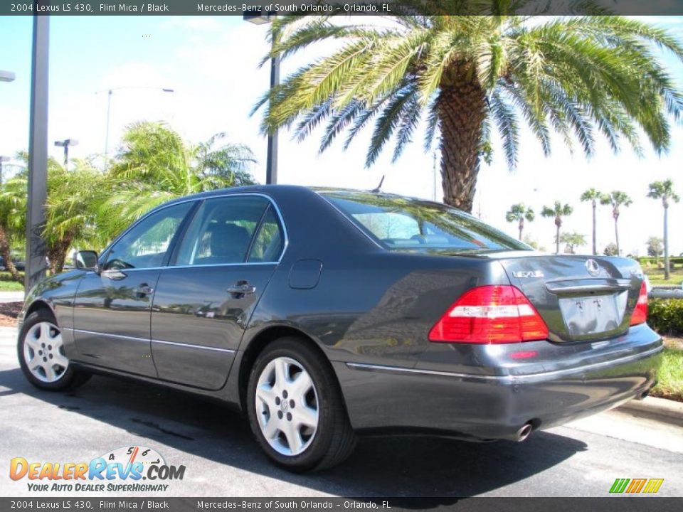 2004 Lexus LS 430 Flint Mica / Black Photo #7