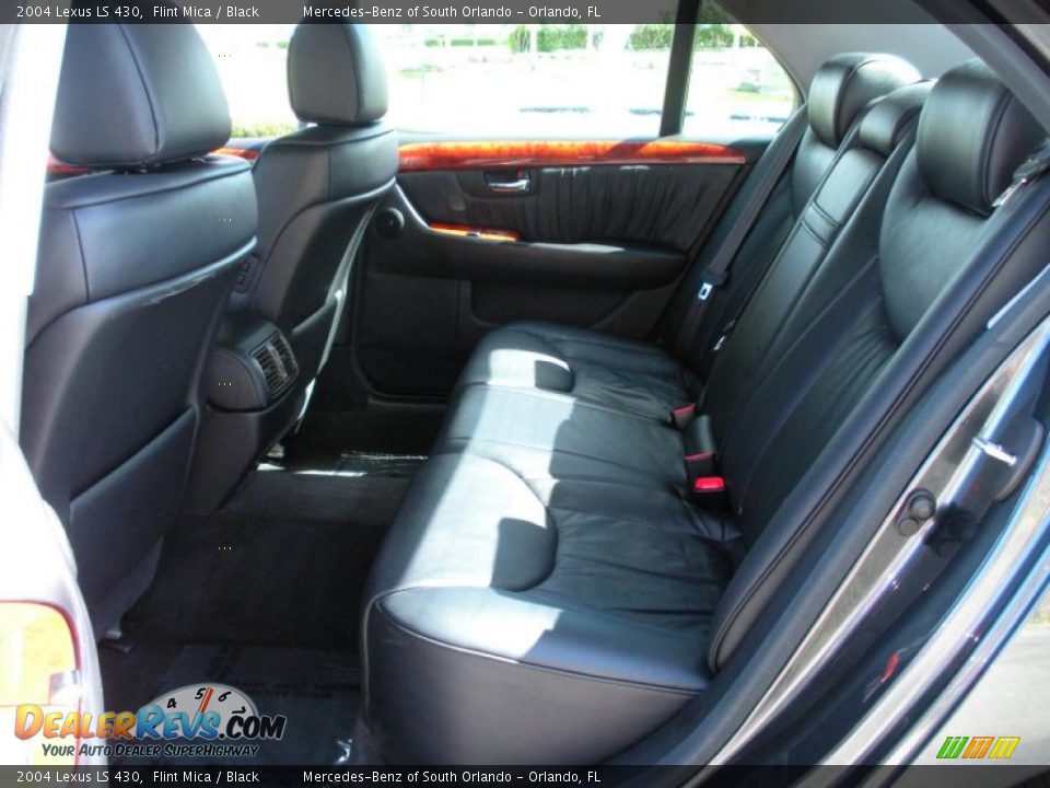 2004 Lexus LS 430 Flint Mica / Black Photo #12
