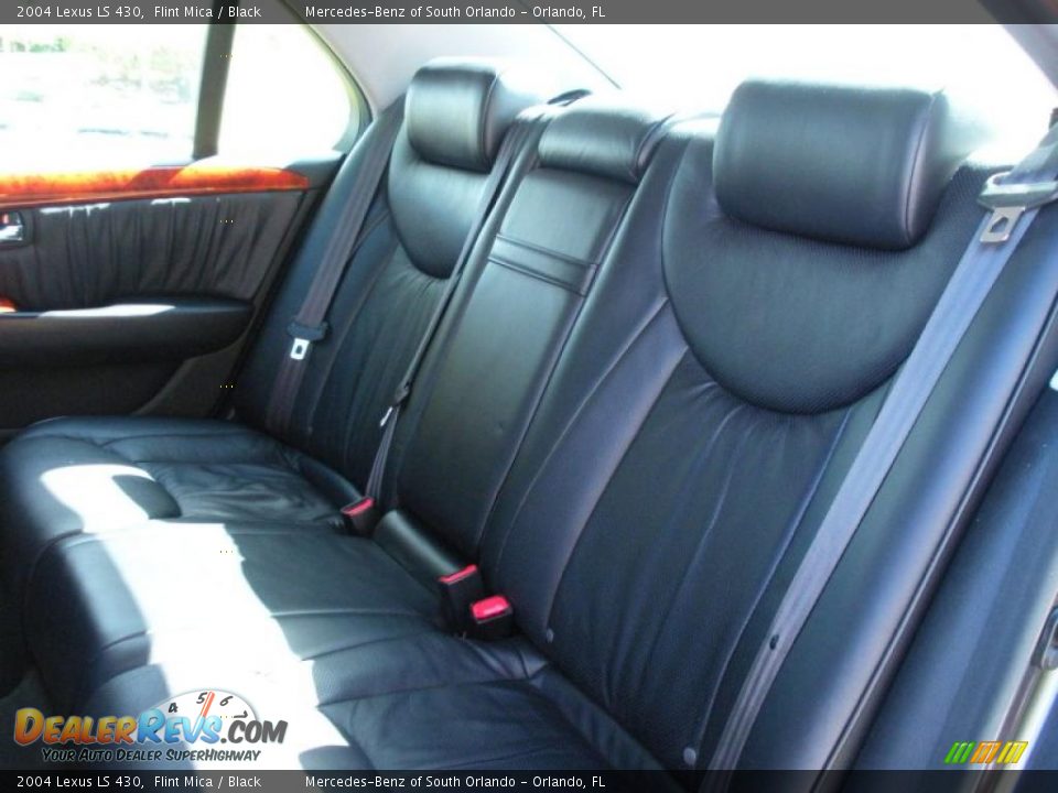 2004 Lexus LS 430 Flint Mica / Black Photo #13