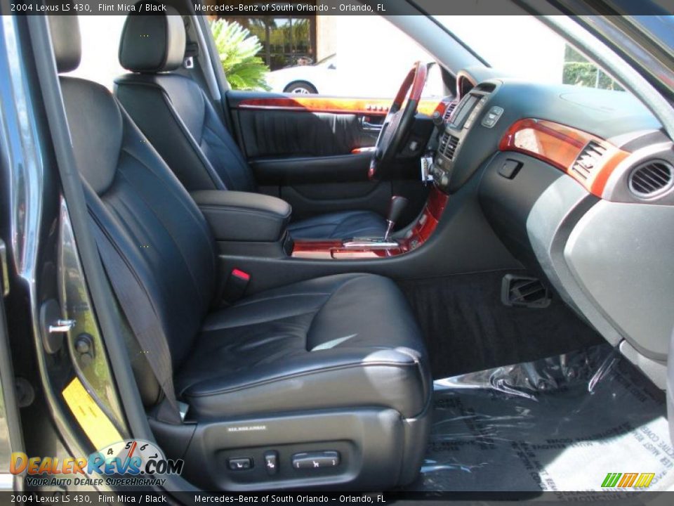 2004 Lexus LS 430 Flint Mica / Black Photo #14