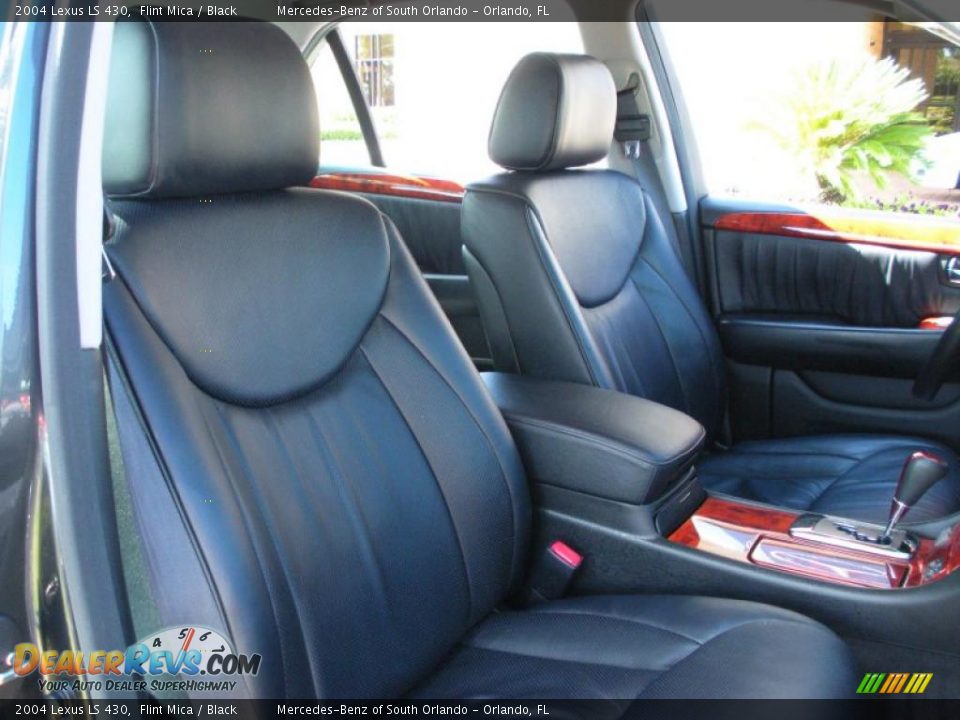 2004 Lexus LS 430 Flint Mica / Black Photo #15