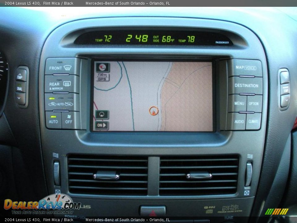2004 Lexus LS 430 Flint Mica / Black Photo #21
