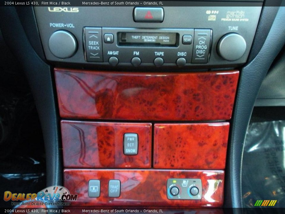 2004 Lexus LS 430 Flint Mica / Black Photo #22
