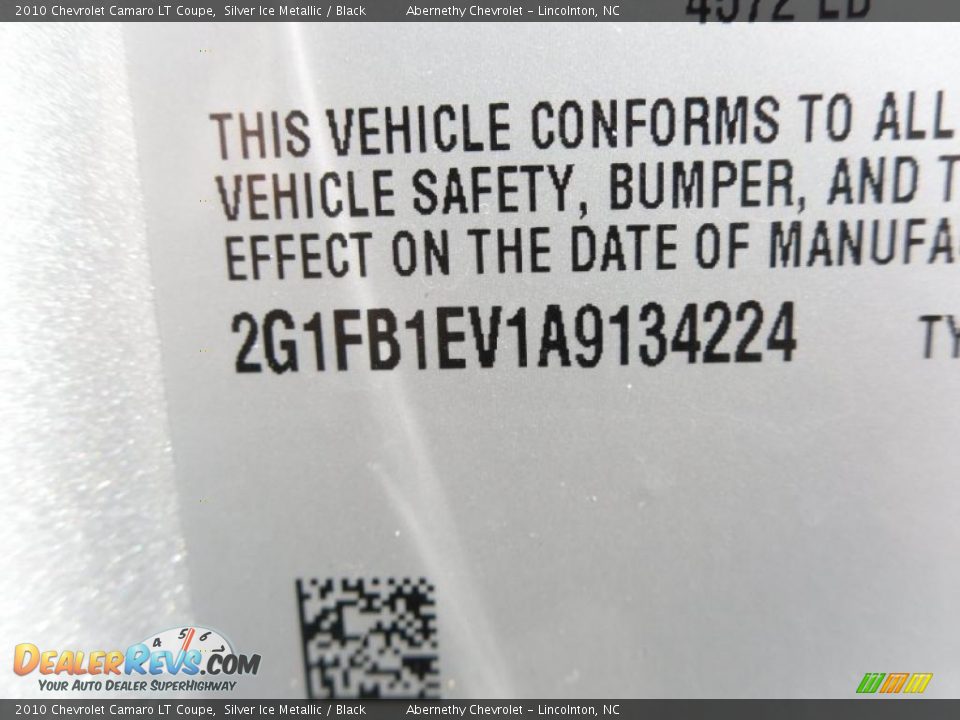 2010 Chevrolet Camaro LT Coupe Silver Ice Metallic / Black Photo #10
