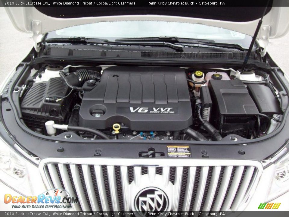 2010 Buick LaCrosse CXL White Diamond Tricoat / Cocoa/Light Cashmere Photo #10