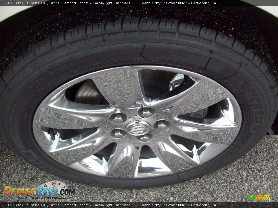 2010 Buick LaCrosse CXL White Diamond Tricoat / Cocoa/Light Cashmere Photo #12