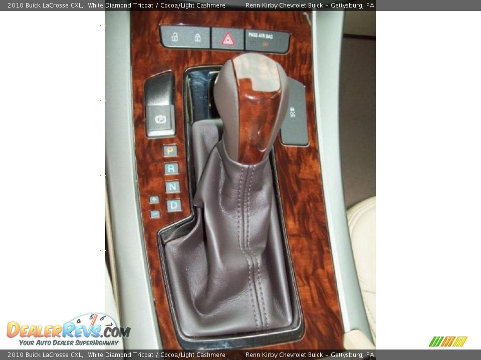 2010 Buick LaCrosse CXL White Diamond Tricoat / Cocoa/Light Cashmere Photo #21