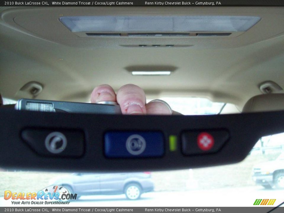 2010 Buick LaCrosse CXL White Diamond Tricoat / Cocoa/Light Cashmere Photo #23