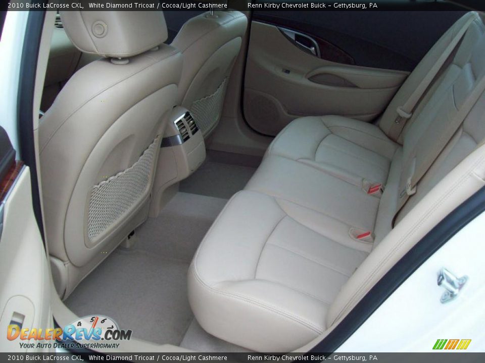 2010 Buick LaCrosse CXL White Diamond Tricoat / Cocoa/Light Cashmere Photo #25