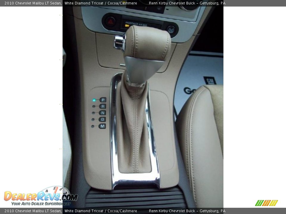 2010 Chevrolet Malibu LT Sedan White Diamond Tricoat / Cocoa/Cashmere Photo #19