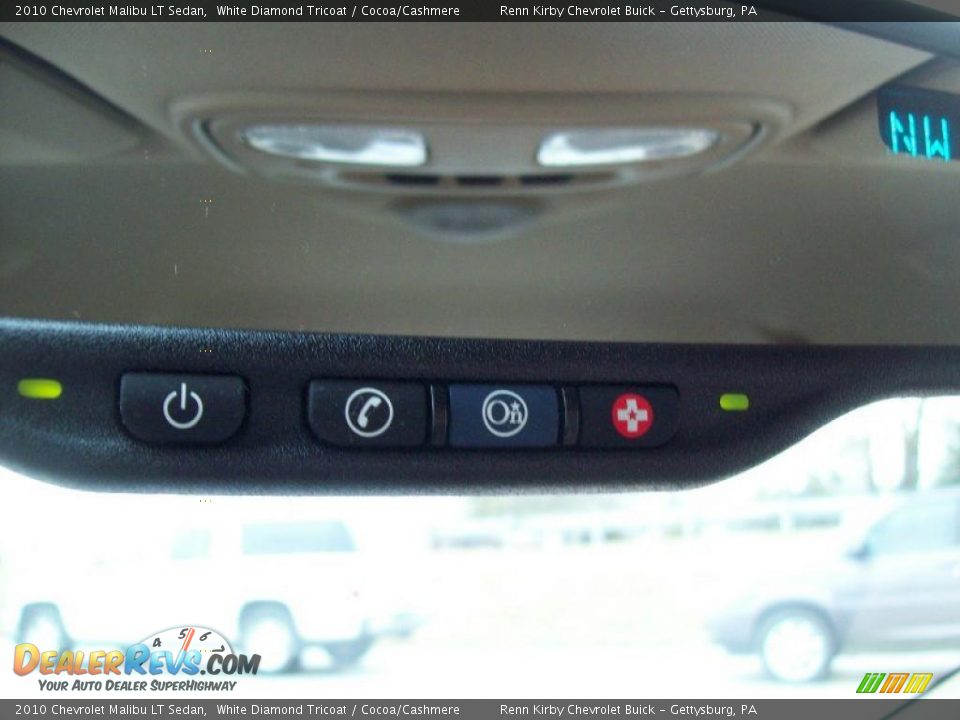 2010 Chevrolet Malibu LT Sedan White Diamond Tricoat / Cocoa/Cashmere Photo #23