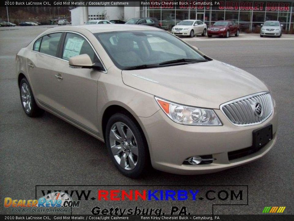 2010 Buick LaCrosse CXL Gold Mist Metallic / Cocoa/Light Cashmere Photo #1
