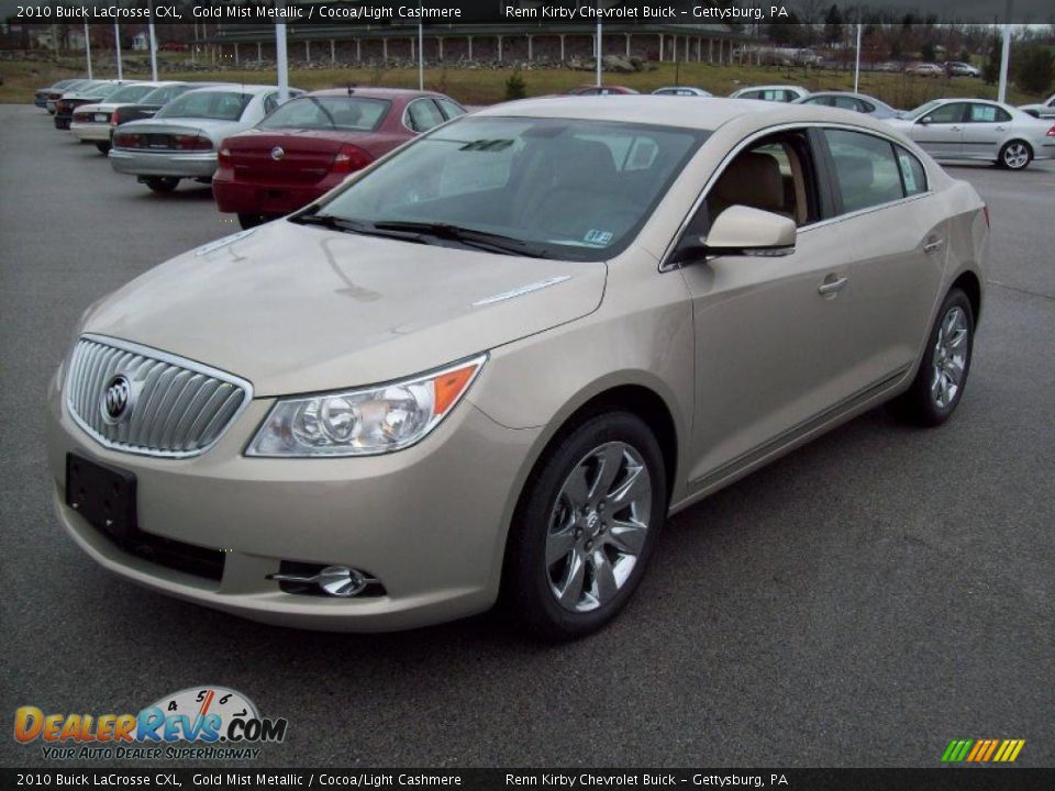 2010 Buick LaCrosse CXL Gold Mist Metallic / Cocoa/Light Cashmere Photo #2