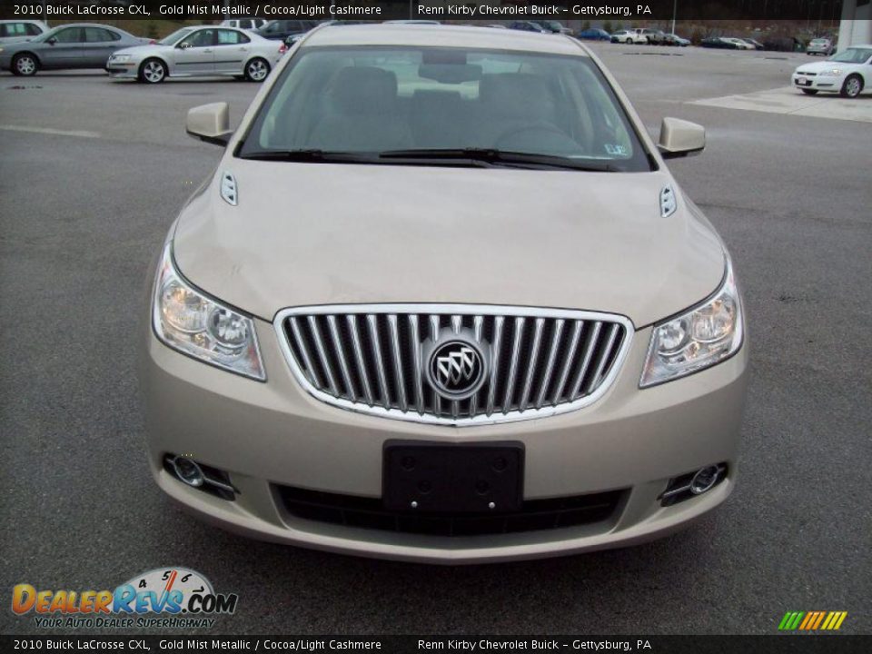 2010 Buick LaCrosse CXL Gold Mist Metallic / Cocoa/Light Cashmere Photo #9