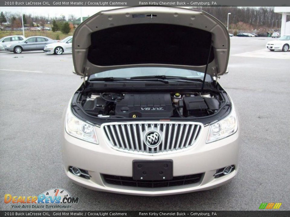 2010 Buick LaCrosse CXL Gold Mist Metallic / Cocoa/Light Cashmere Photo #11