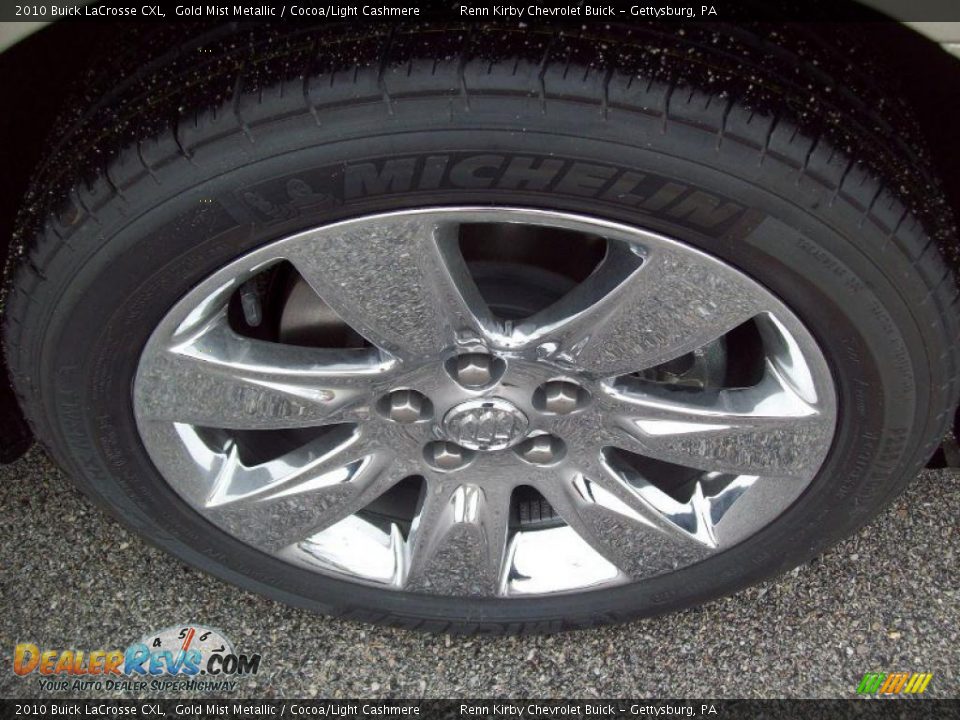 2010 Buick LaCrosse CXL Gold Mist Metallic / Cocoa/Light Cashmere Photo #12