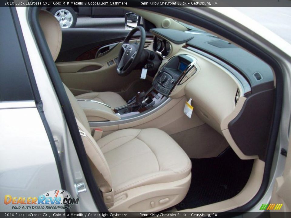 2010 Buick LaCrosse CXL Gold Mist Metallic / Cocoa/Light Cashmere Photo #13