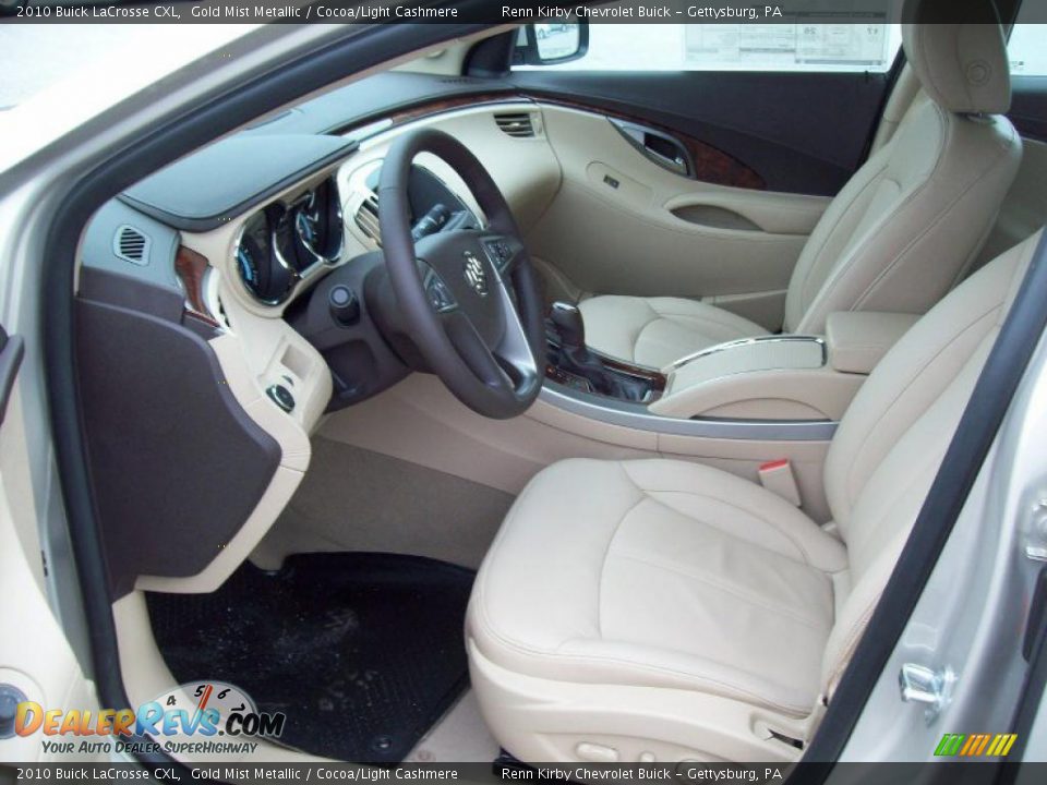 2010 Buick LaCrosse CXL Gold Mist Metallic / Cocoa/Light Cashmere Photo #15