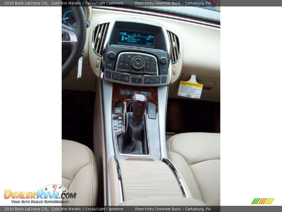2010 Buick LaCrosse CXL Gold Mist Metallic / Cocoa/Light Cashmere Photo #21