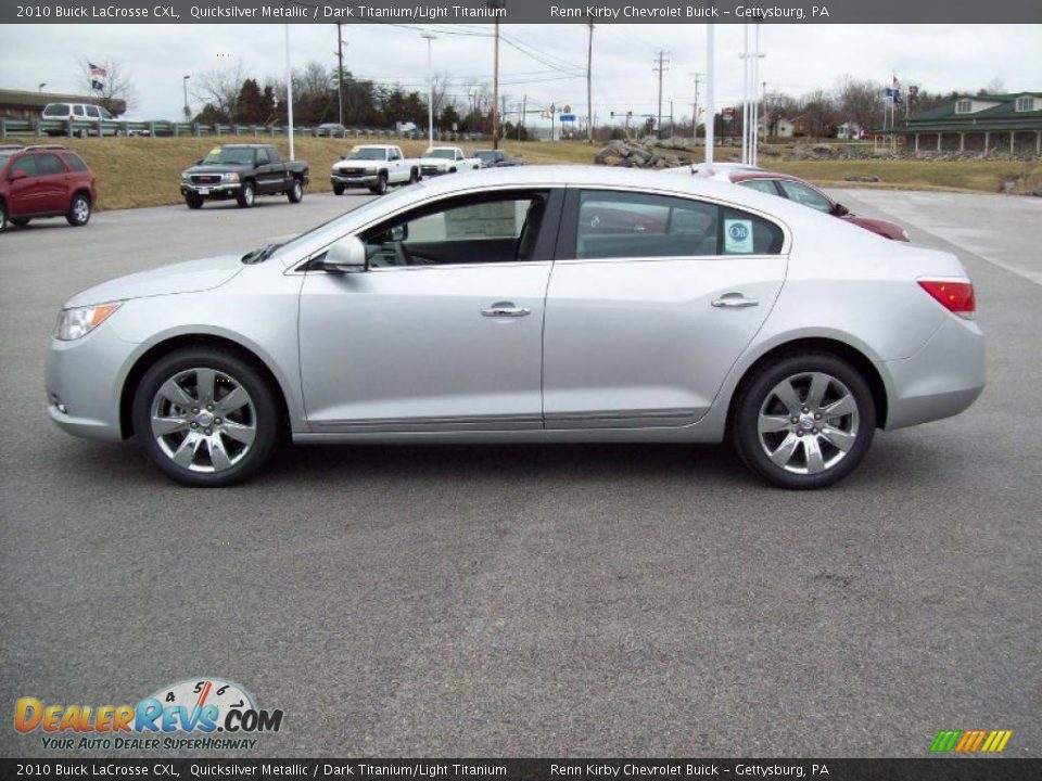 2010 Buick LaCrosse CXL Quicksilver Metallic / Dark Titanium/Light Titanium Photo #6