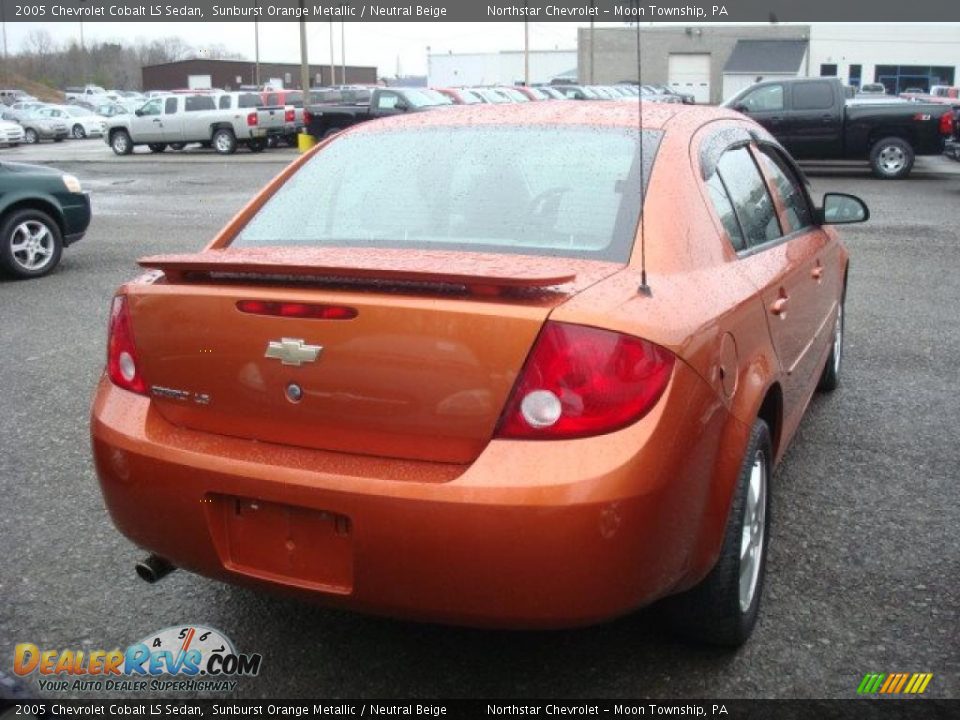 2005 Chevrolet Cobalt LS Sedan Sunburst Orange Metallic / Neutral Beige Photo #2