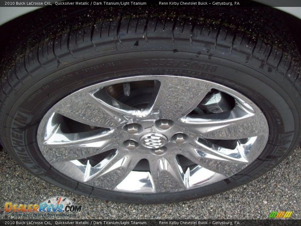 2010 Buick LaCrosse CXL Quicksilver Metallic / Dark Titanium/Light Titanium Photo #12