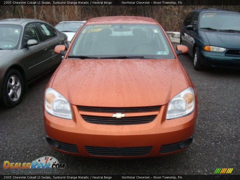 2005 Chevrolet Cobalt LS Sedan Sunburst Orange Metallic / Neutral Beige Photo #6