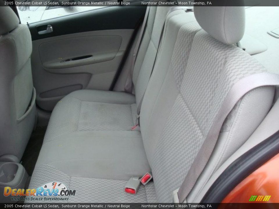 2005 Chevrolet Cobalt LS Sedan Sunburst Orange Metallic / Neutral Beige Photo #9