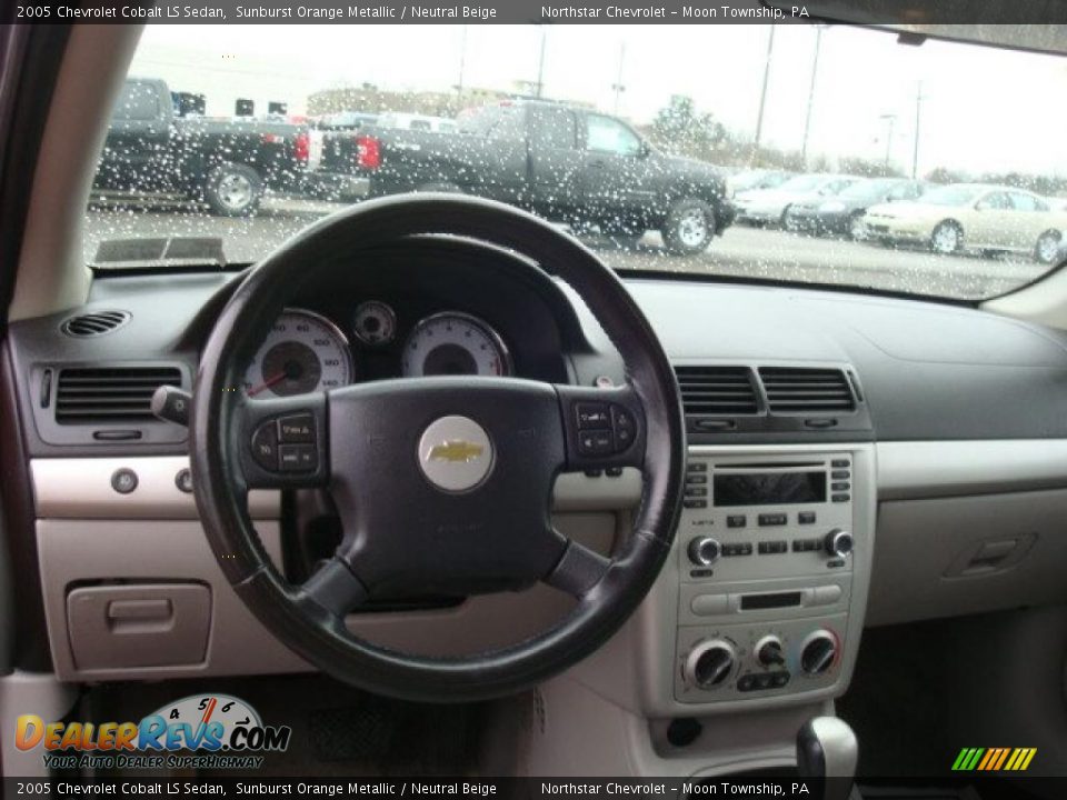 2005 Chevrolet Cobalt LS Sedan Sunburst Orange Metallic / Neutral Beige Photo #10