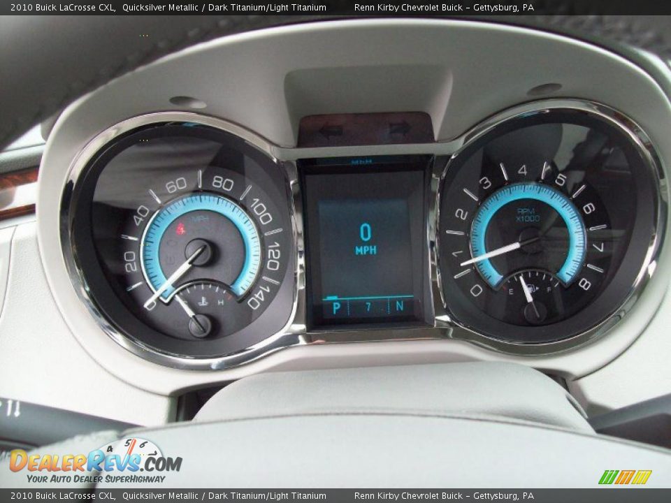 2010 Buick LaCrosse CXL Quicksilver Metallic / Dark Titanium/Light Titanium Photo #19