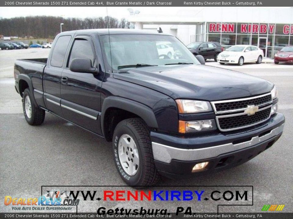 2006 Chevrolet Silverado 1500 Z71 Extended Cab 4x4 Blue Granite Metallic / Dark Charcoal Photo #1