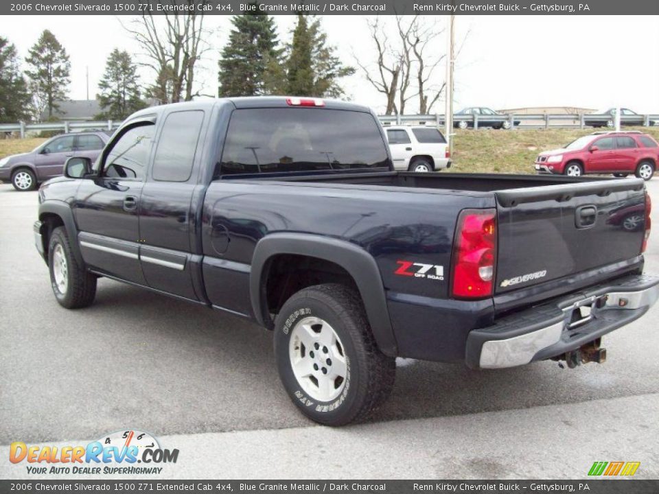 2006 Chevrolet Silverado 1500 Z71 Extended Cab 4x4 Blue Granite Metallic / Dark Charcoal Photo #2