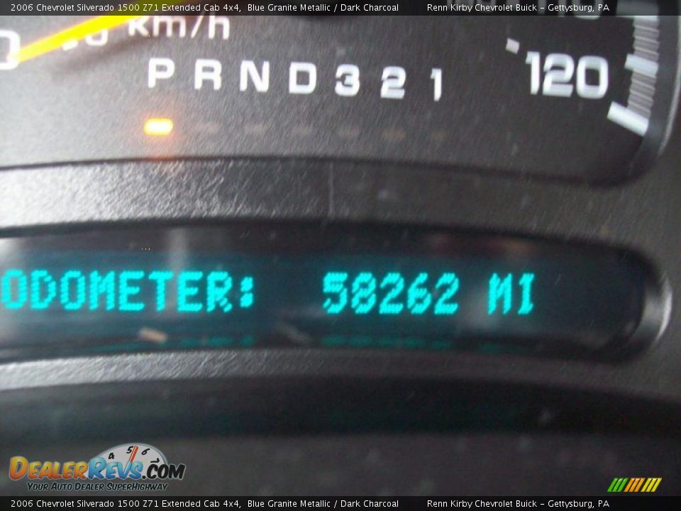 2006 Chevrolet Silverado 1500 Z71 Extended Cab 4x4 Blue Granite Metallic / Dark Charcoal Photo #9