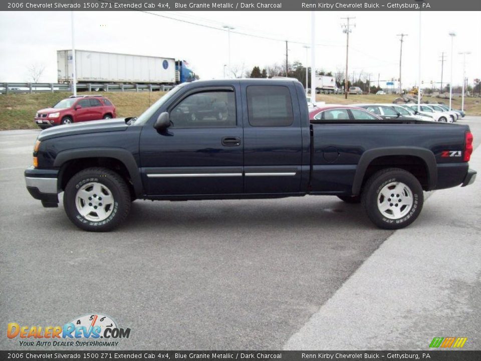 2006 Chevrolet Silverado 1500 Z71 Extended Cab 4x4 Blue Granite Metallic / Dark Charcoal Photo #12