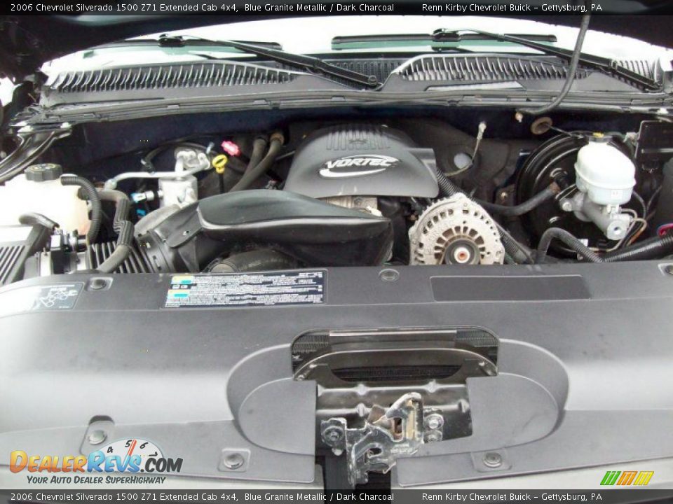 2006 Chevrolet Silverado 1500 Z71 Extended Cab 4x4 Blue Granite Metallic / Dark Charcoal Photo #17