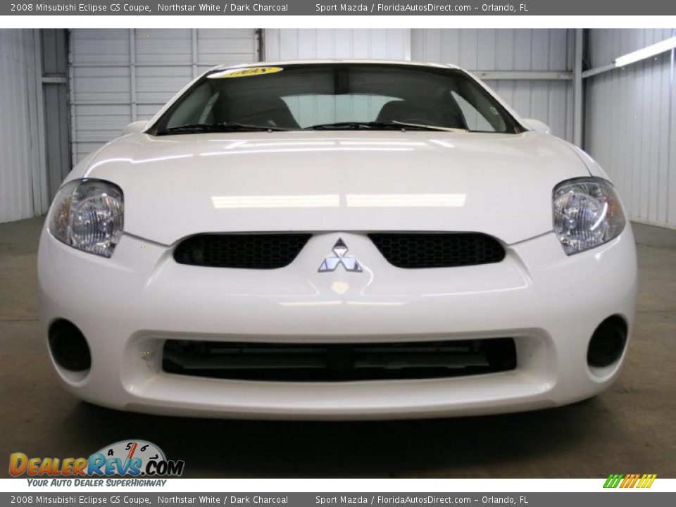 2008 Mitsubishi Eclipse GS Coupe Northstar White / Dark Charcoal Photo #3
