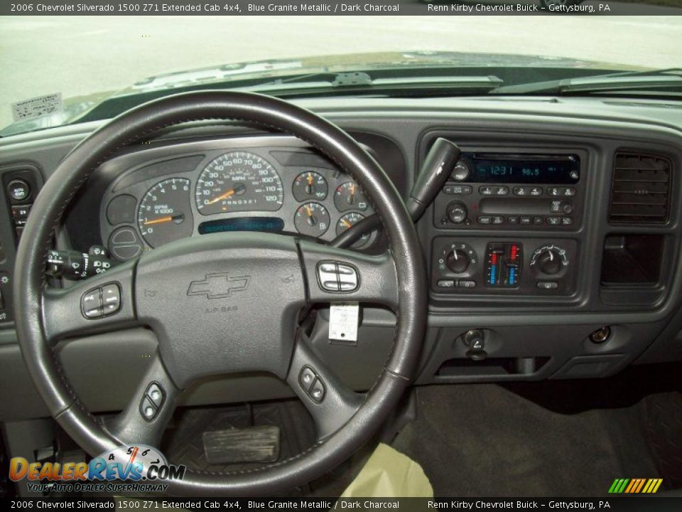 2006 Chevrolet Silverado 1500 Z71 Extended Cab 4x4 Blue Granite Metallic / Dark Charcoal Photo #21