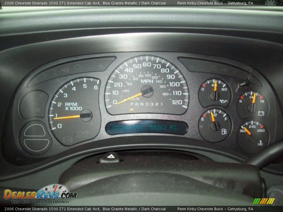 2006 Chevrolet Silverado 1500 Z71 Extended Cab 4x4 Blue Granite Metallic / Dark Charcoal Photo #23