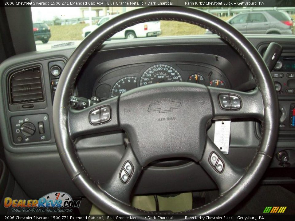 2006 Chevrolet Silverado 1500 Z71 Extended Cab 4x4 Blue Granite Metallic / Dark Charcoal Photo #25