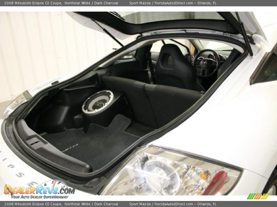2008 Mitsubishi Eclipse GS Coupe Northstar White / Dark Charcoal Photo #10