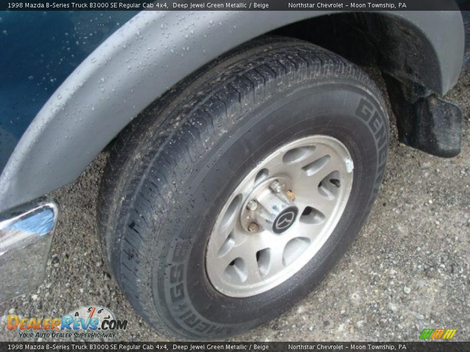 1998 Mazda B-Series Truck B3000 SE Regular Cab 4x4 Deep Jewel Green Metallic / Beige Photo #7