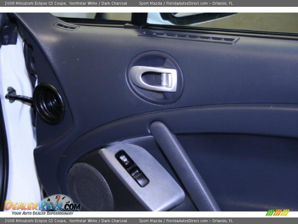 2008 Mitsubishi Eclipse GS Coupe Northstar White / Dark Charcoal Photo #17