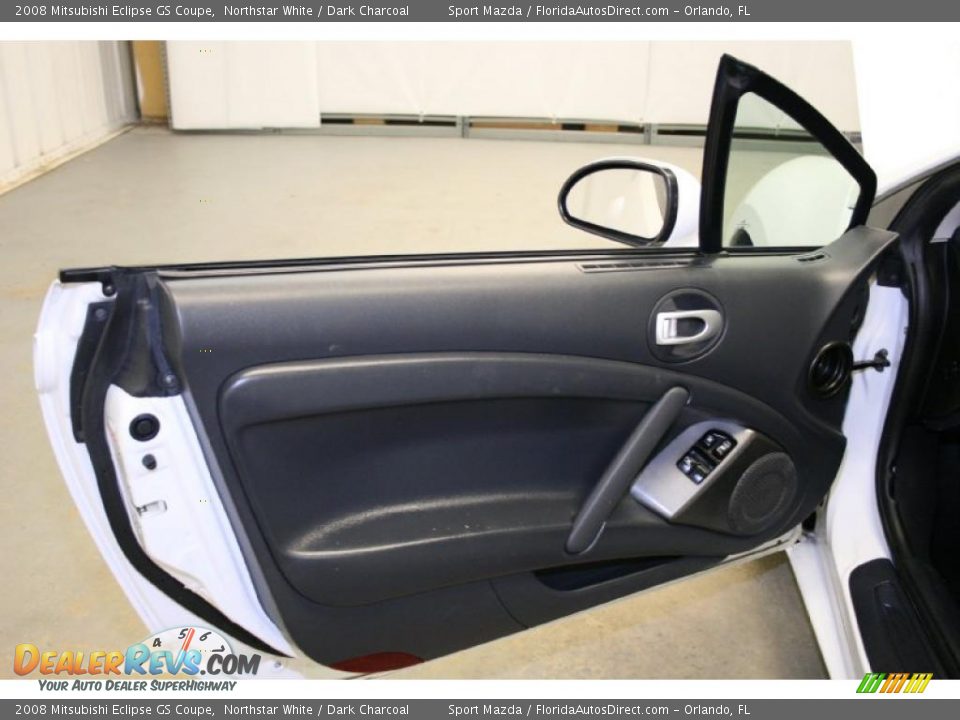 2008 Mitsubishi Eclipse GS Coupe Northstar White / Dark Charcoal Photo #18