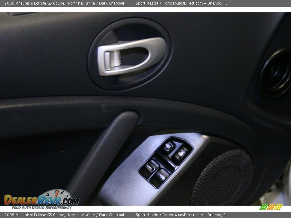 2008 Mitsubishi Eclipse GS Coupe Northstar White / Dark Charcoal Photo #19