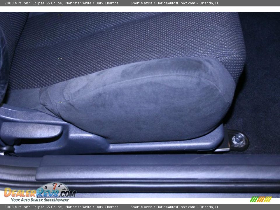 2008 Mitsubishi Eclipse GS Coupe Northstar White / Dark Charcoal Photo #25