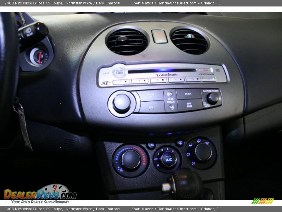 2008 Mitsubishi Eclipse GS Coupe Northstar White / Dark Charcoal Photo #31